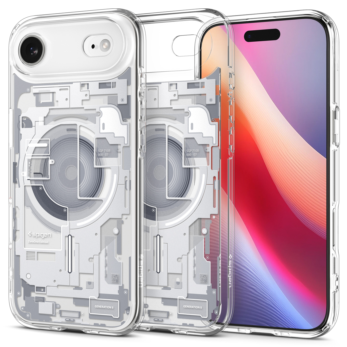 Spigen Ultra Hybrid MagSafe iPhone 17 Air hoesje zero one wit