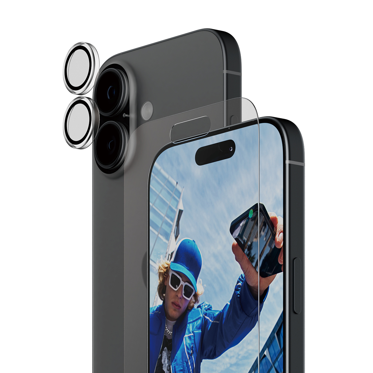 PanzerGlass Classic 2 in 1 bundel iPhone 17 screen en camera protector