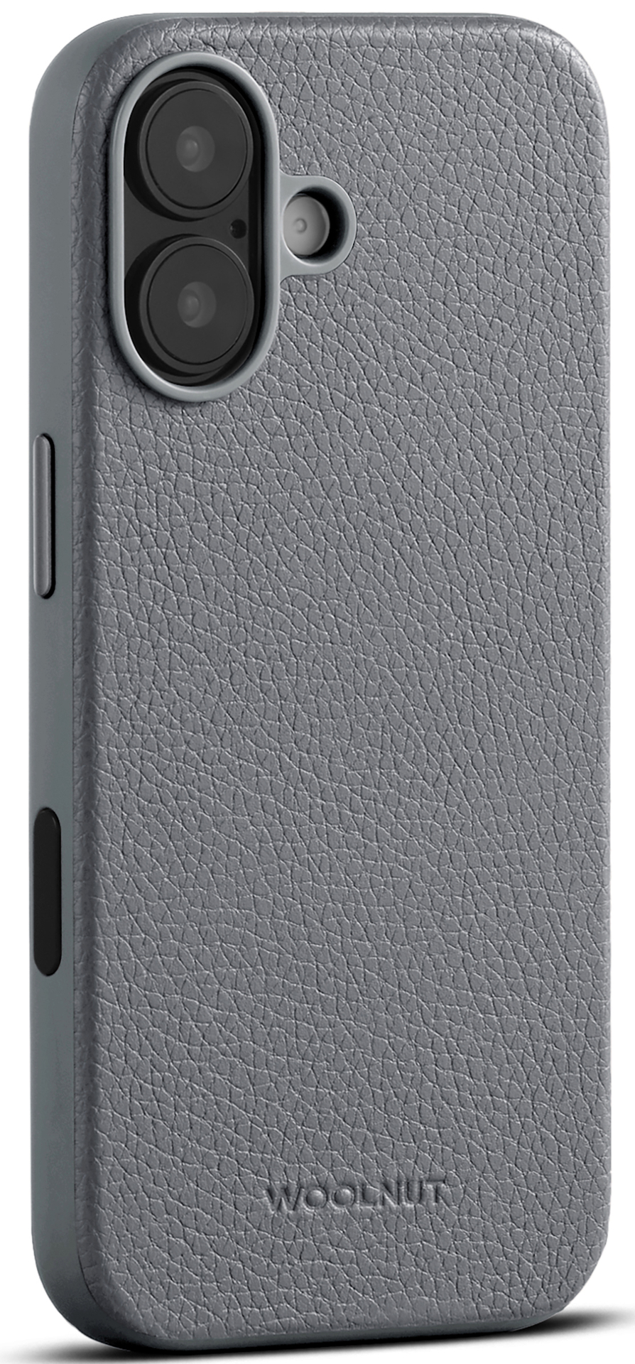 Woolnut leren MagSafe iPhone 17 hoesje grijs