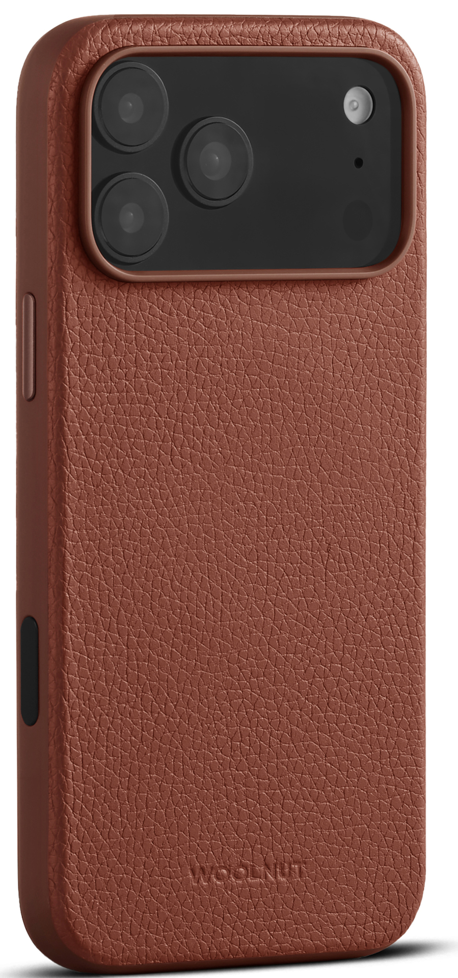 Woolnut leren MagSafe iPhone 17 Pro Max hoesje cognac