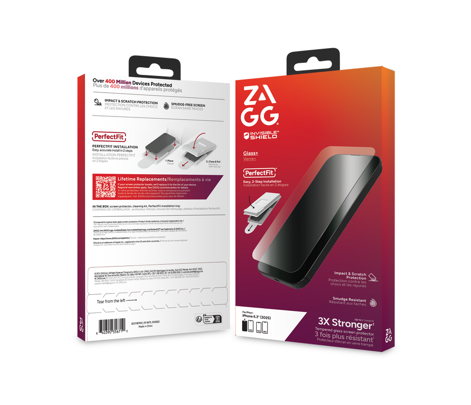 ZAGG InvisibleShield Glass iPhone 17 screenprotector