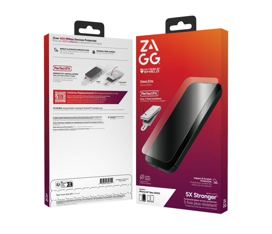 ZAGG InvisibleShield Glass Elite iPhone 17 Air screenprotector