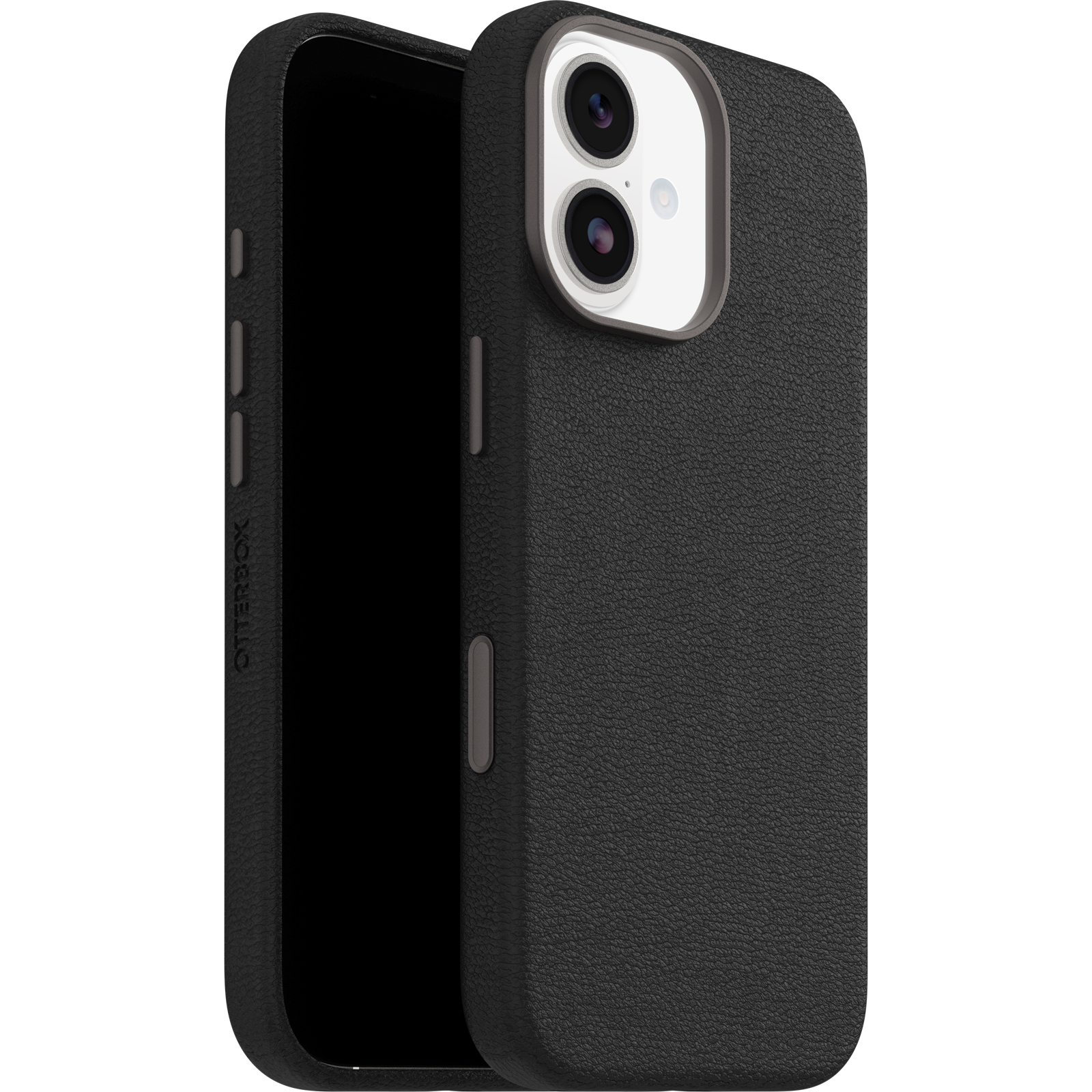 OtterBox Symmetry Leather MagSafe iPhone 17 hoesje zwart