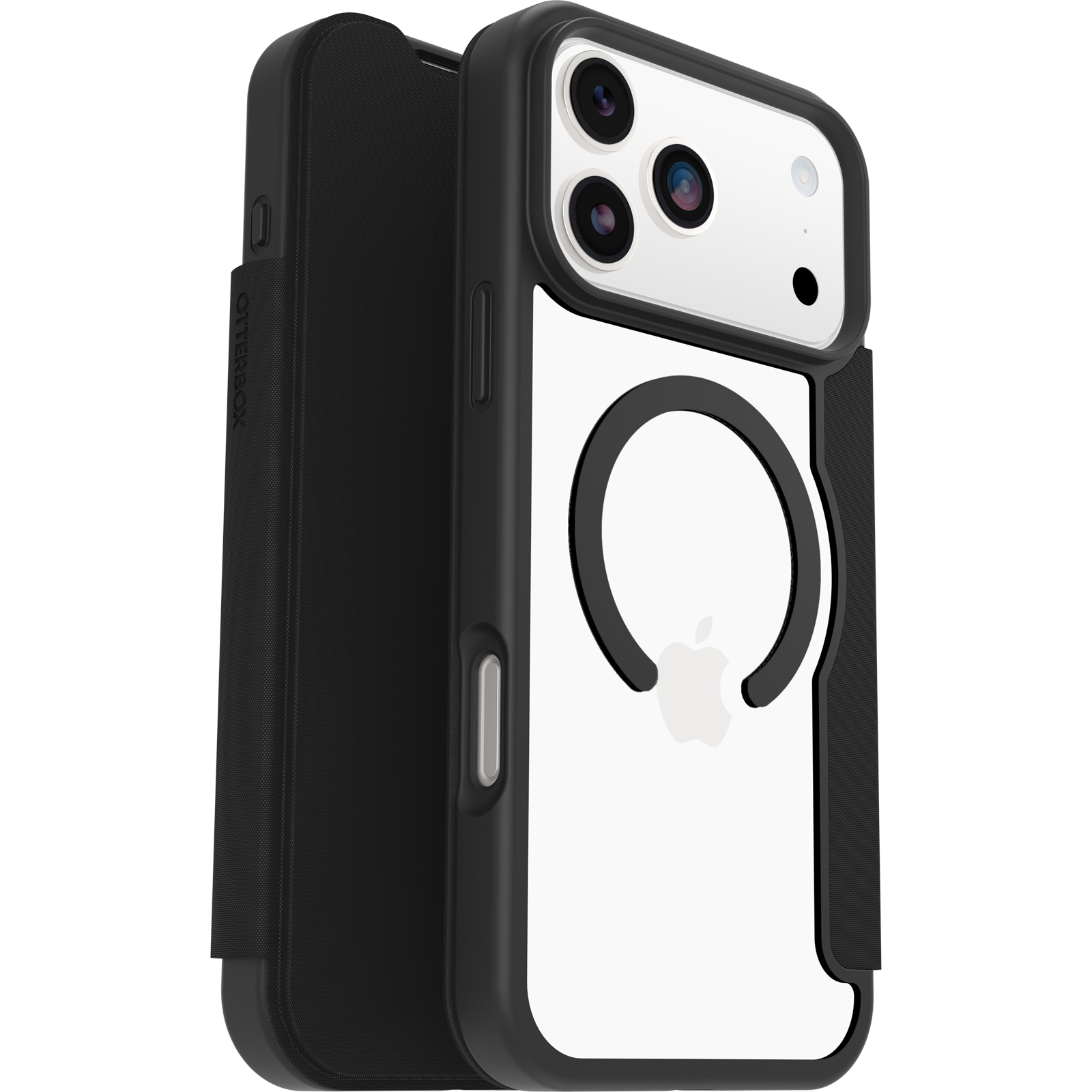 OtterBox React Folio MagSafe iPhone 17 Pro Max hoesje zwart