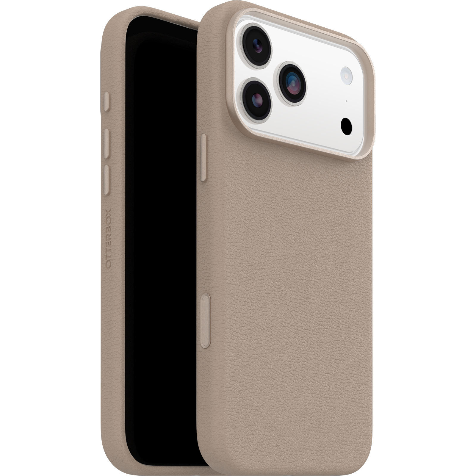 OtterBox Symmetry Leather iPhone 17 Pro Max hoesje grijs