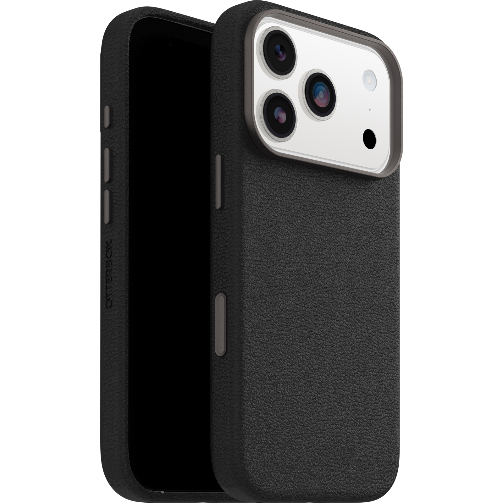 OtterBox Symmetry Leather iPhone 17 Pro hoesje zwart
