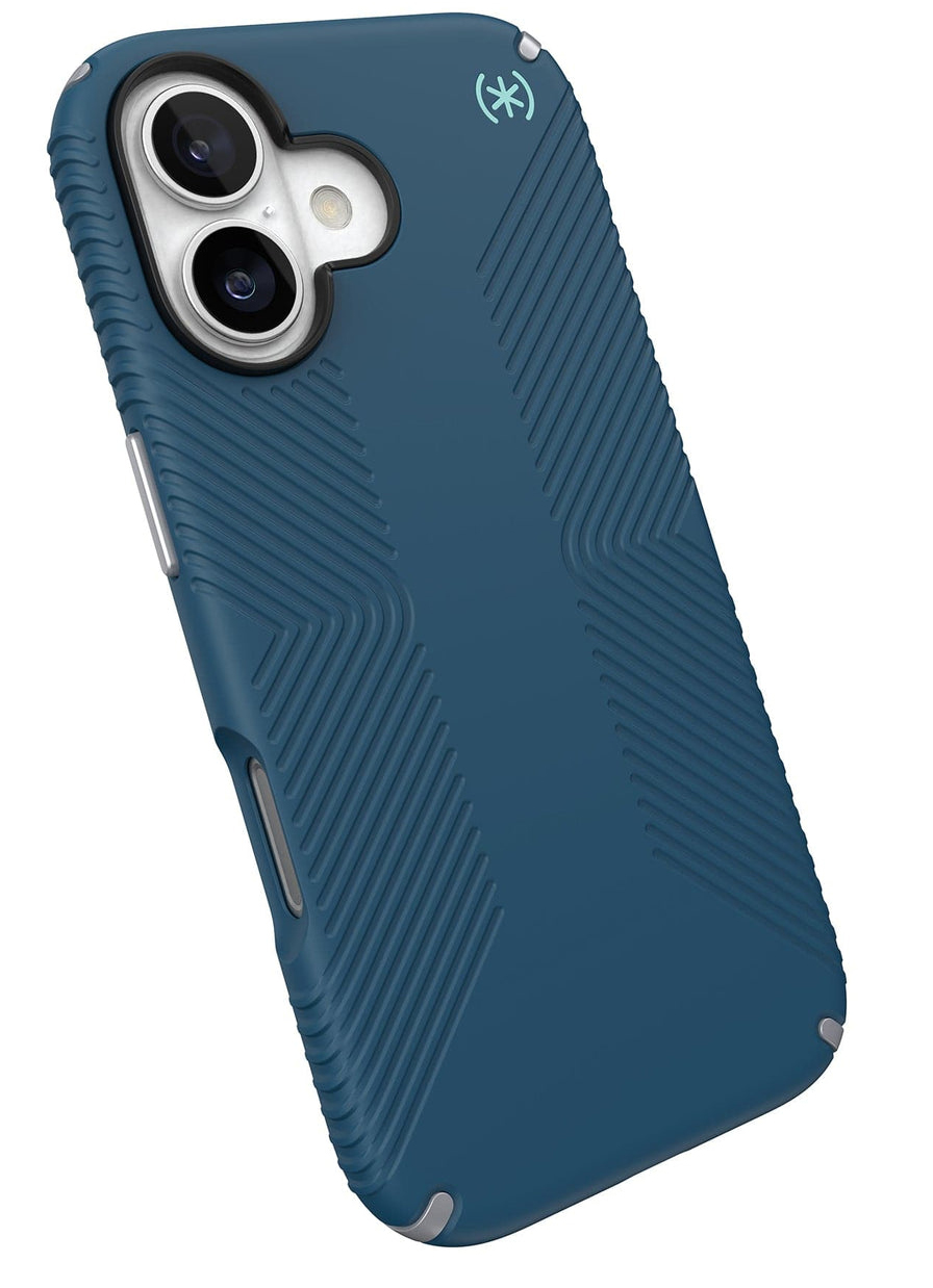 Speck Presidio 2 Grip MagSafe iPhone 17 hoesje blauw