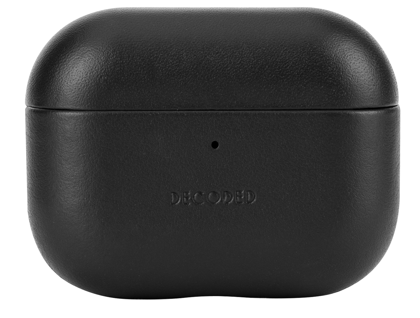 Decoded leren AirPods Pro 3 hoesje zwart