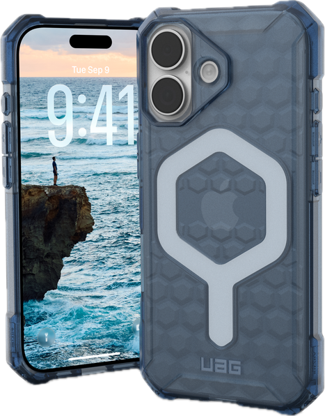 UAG Essential Armor MagSafe iPhone 17 hoesje blauw