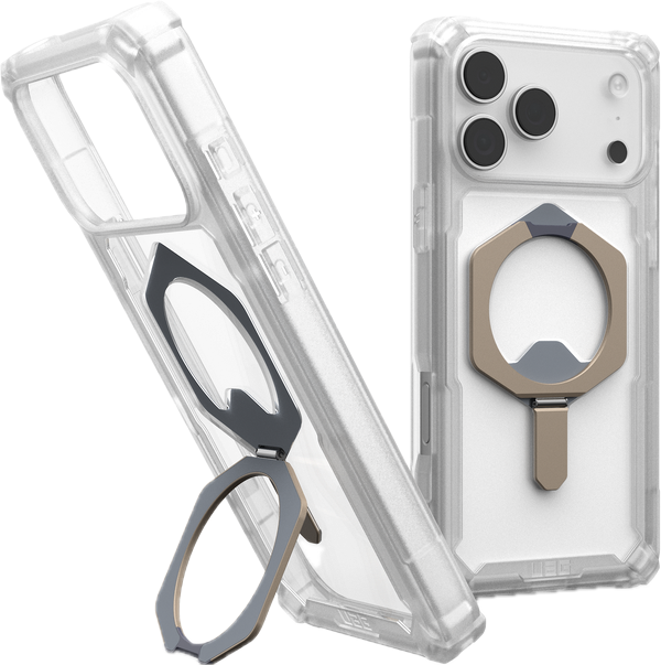 UAG Plasma XTE MagSafe iPhone 17 Pro hoesje doorzichtig titanium