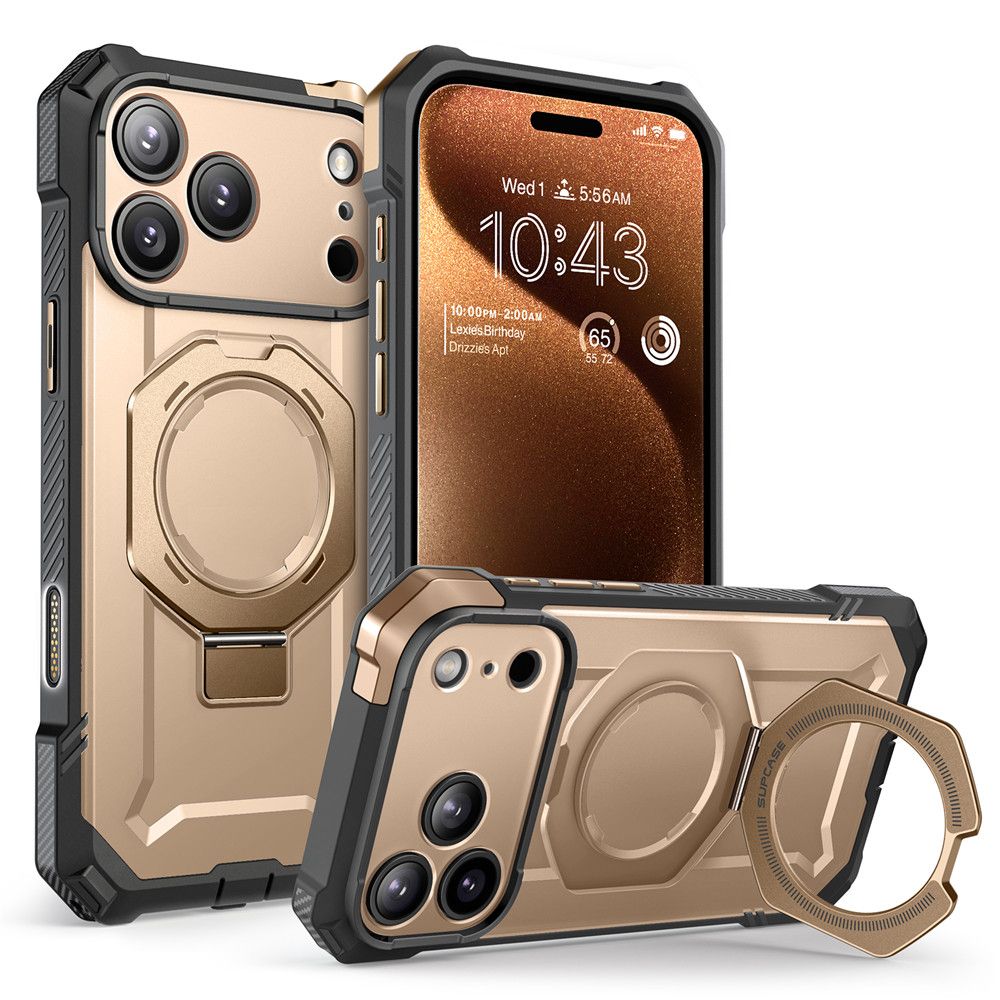 Supcase UB Grip MagSafe iPhone 17 Pro Max hoesje goud