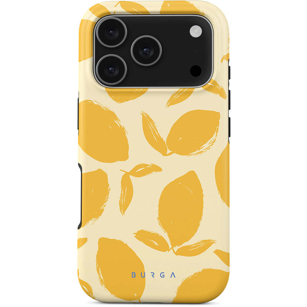 Burga Tough MagSafe iPhone 17 Pro hoesje lemon tart