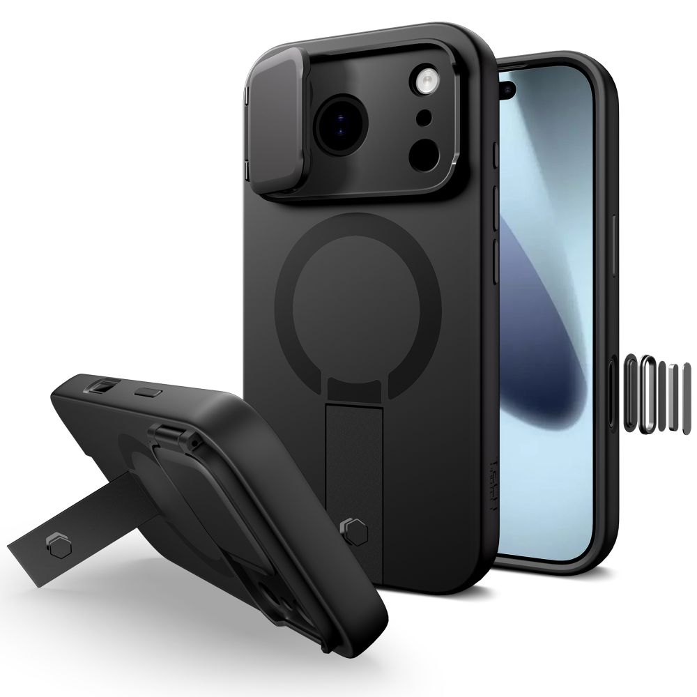 TechProtection Kevlar MagSafe iPhone 17 Pro Max hoesje zwart