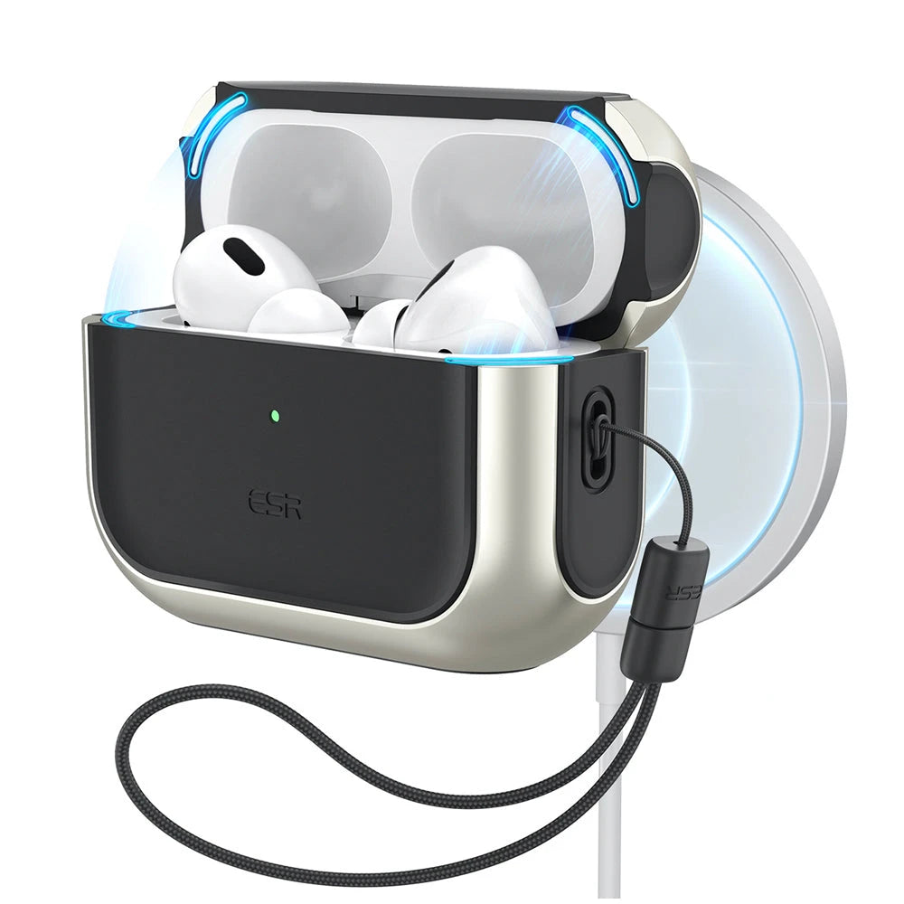 ESR Orbit Hybrid AirPods Pro 3 hoesje titanium