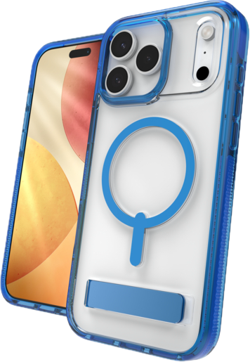 ZAGG Santa Cruz Snap met kickstand iPhone 17 Pro hoesje blauw