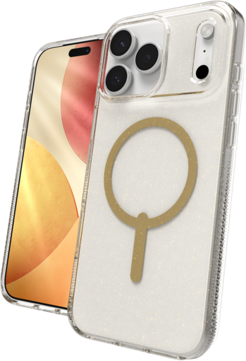 ZAGG Milan Snap iPhone 17 Pro hoesje glitter goud