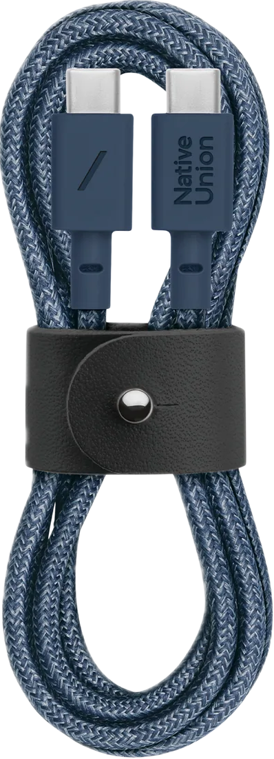 Native Union Belt USB-C naar USB-C 1,2 meter kabel blauw