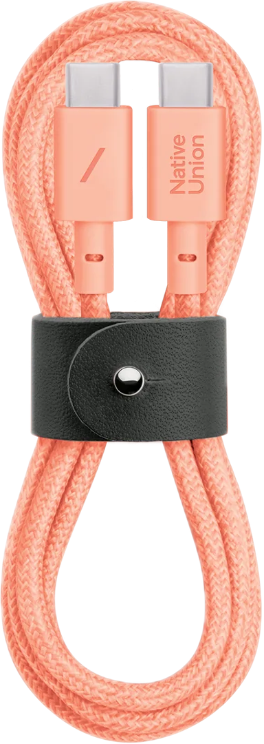 Native Union Belt USB-C naar USB-C 1,2 meter kabel apricot