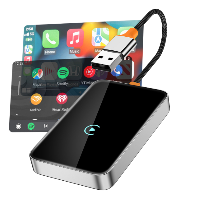 Mobilize Premium Adapter voor draadloze wireless Apple CarPlay of Android Auto