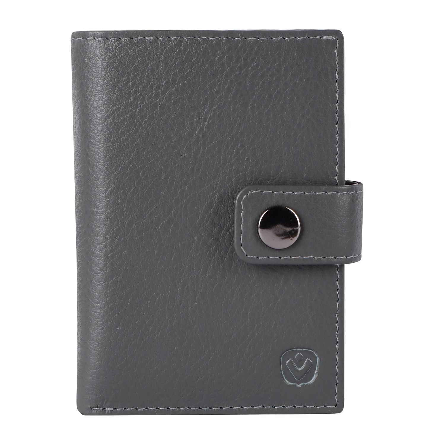 Valenta leren Luxe Card Wallet met MagSafe grijs