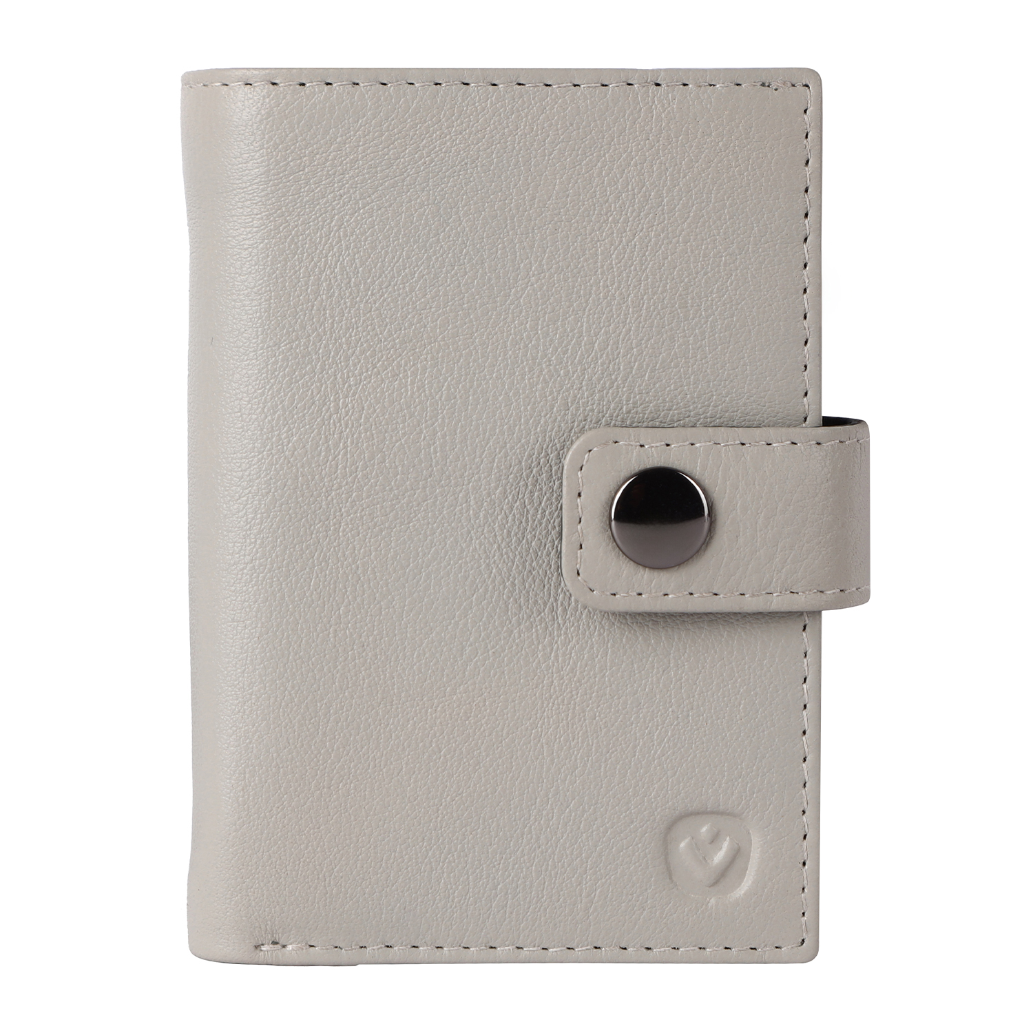 Valenta leren Luxe Card Wallet met MagSafe creme