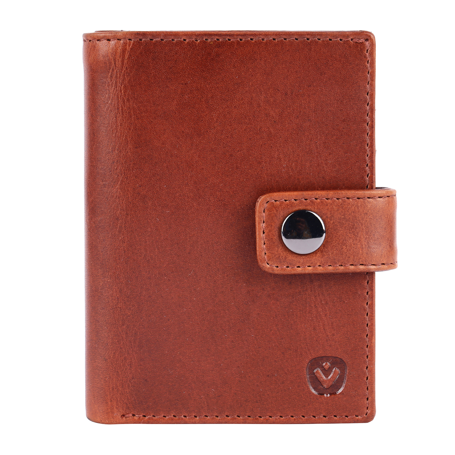 Valenta leren Luxe Card Wallet met MagSafe cognac