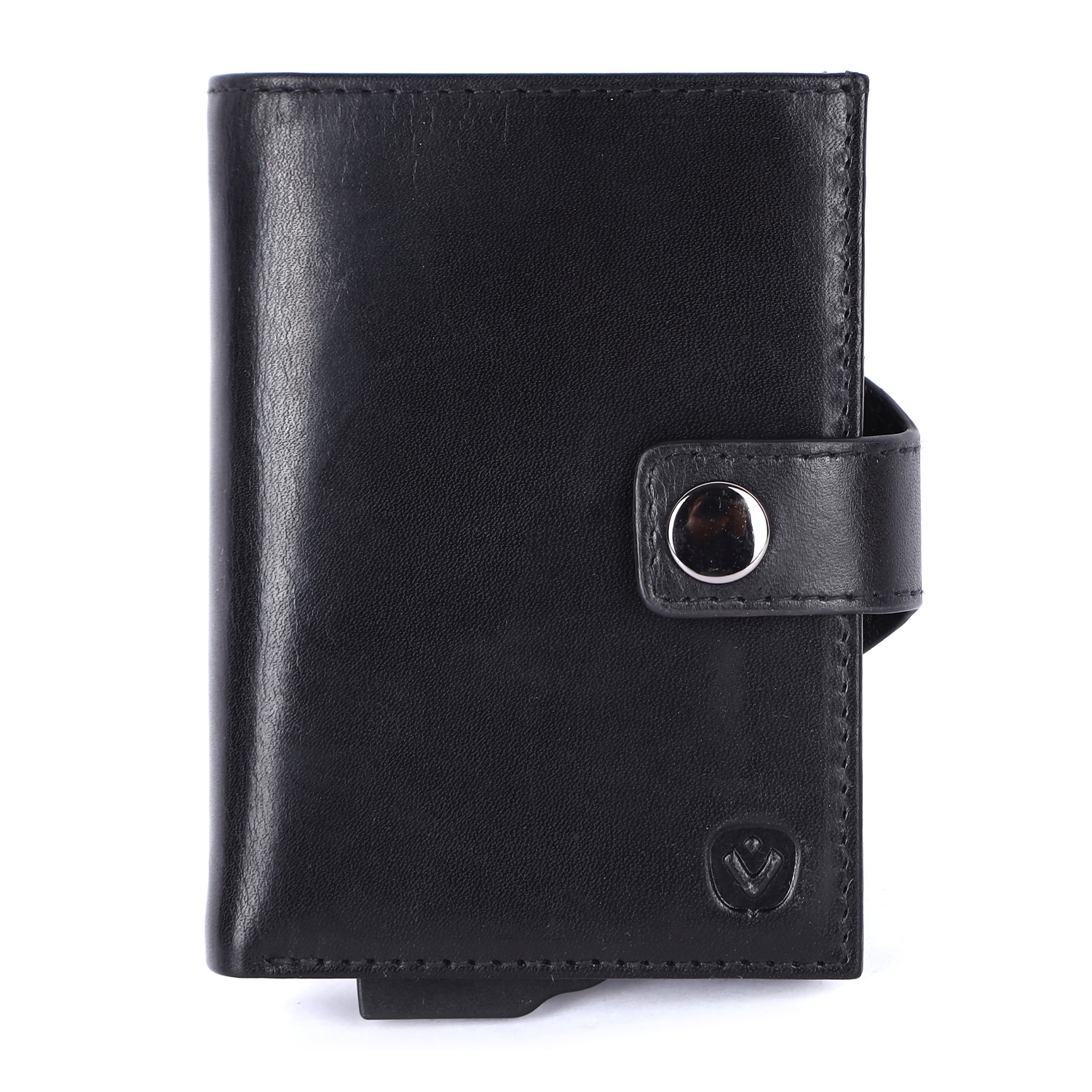 Valenta leren Luxe Card Wallet pasjeshouder zwart