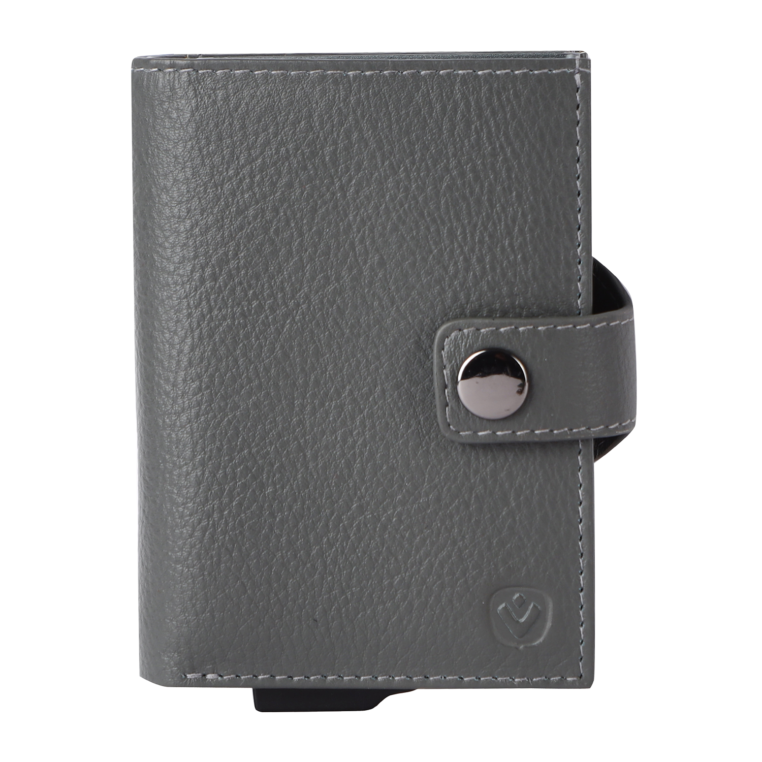 Valenta leren Luxe Card Wallet pasjeshouder grijs