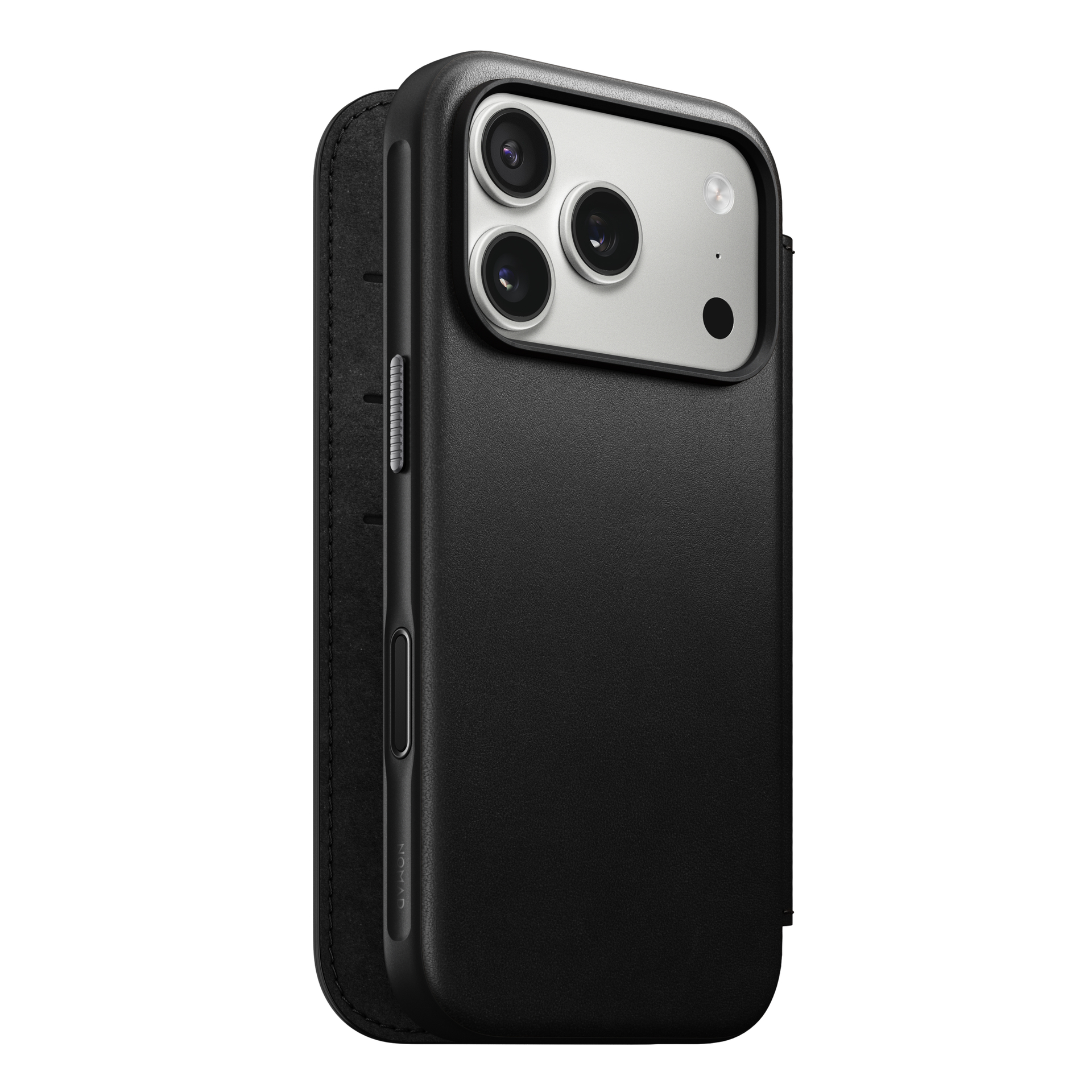 Nomad Modern Leather Folio iPhone 17 Pro Max hoesje zwart