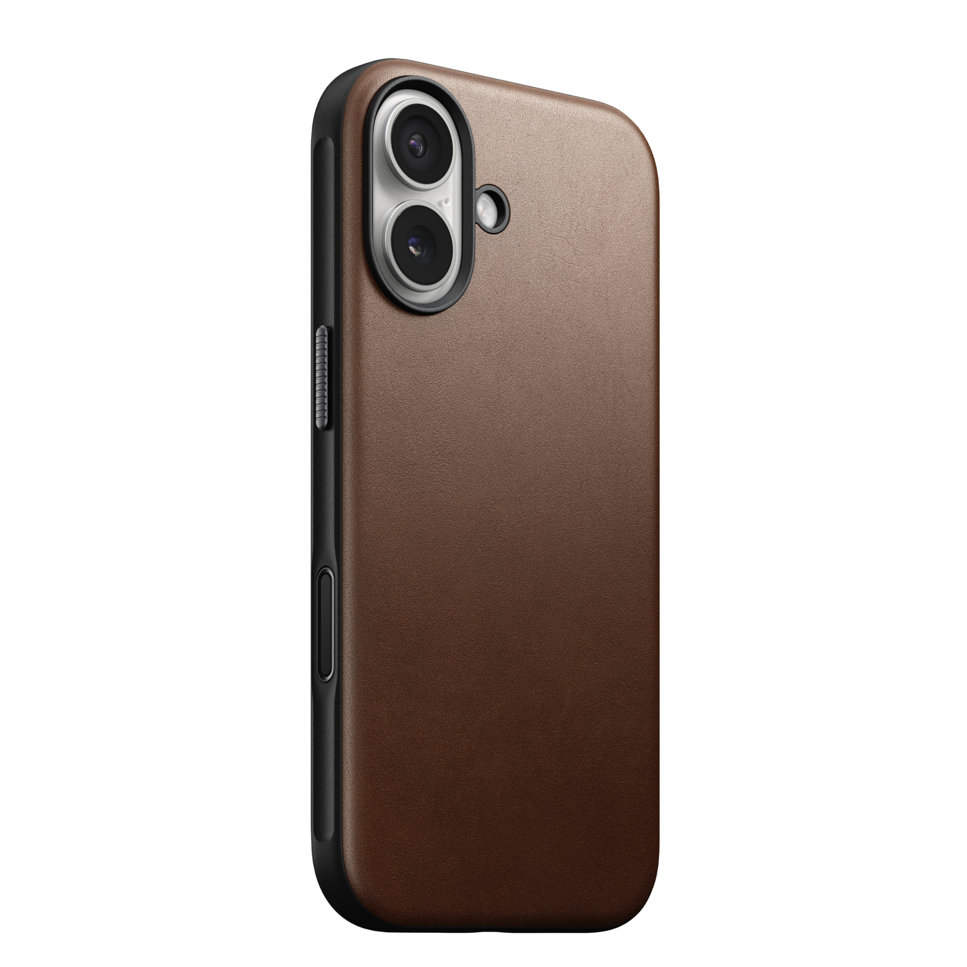 Nomad Modern Leather iPhone 17 hoesje zwart