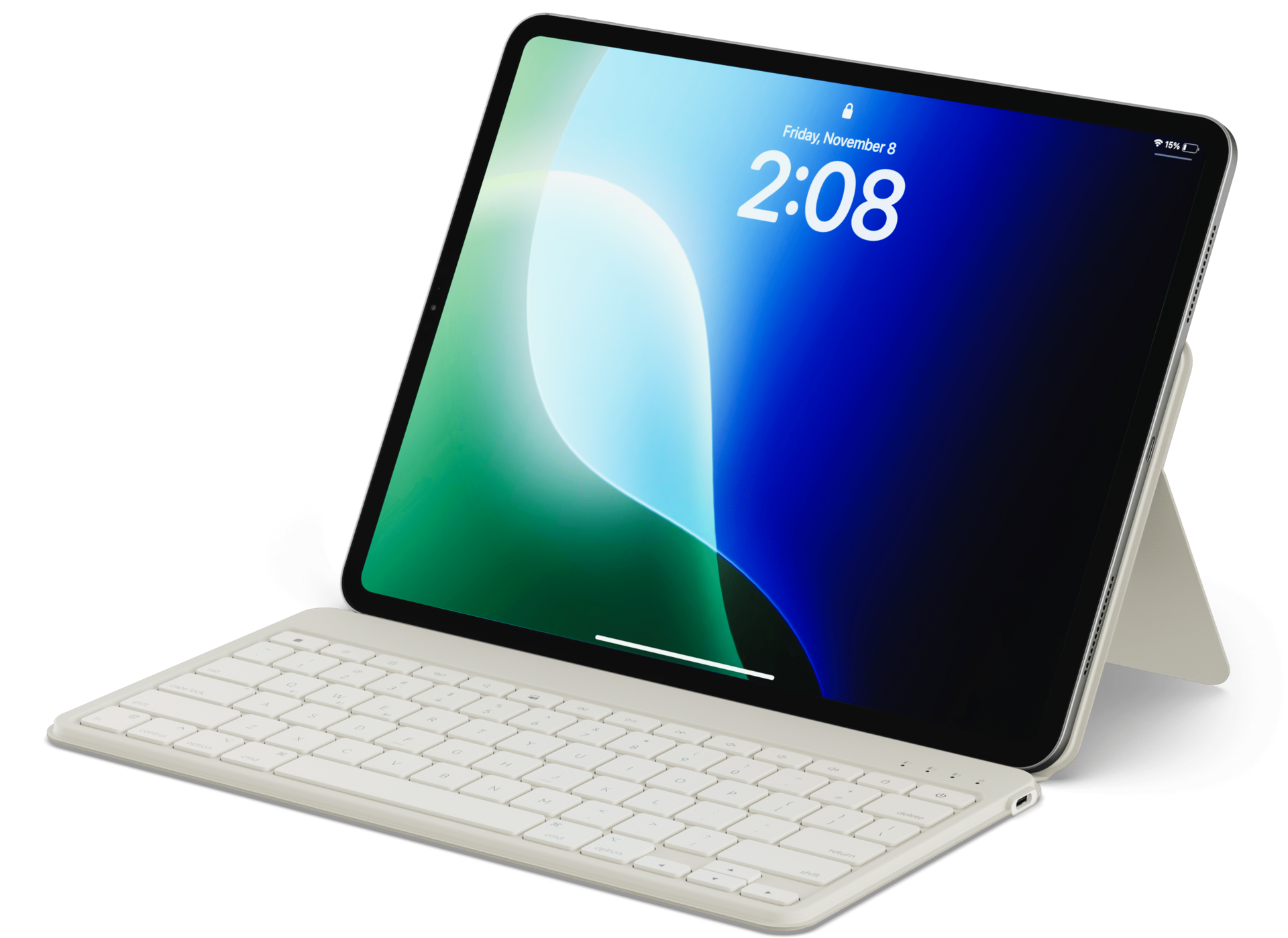 Satechi OnTheGo Bluetooth toetsenbord voor iPad met stand sand
