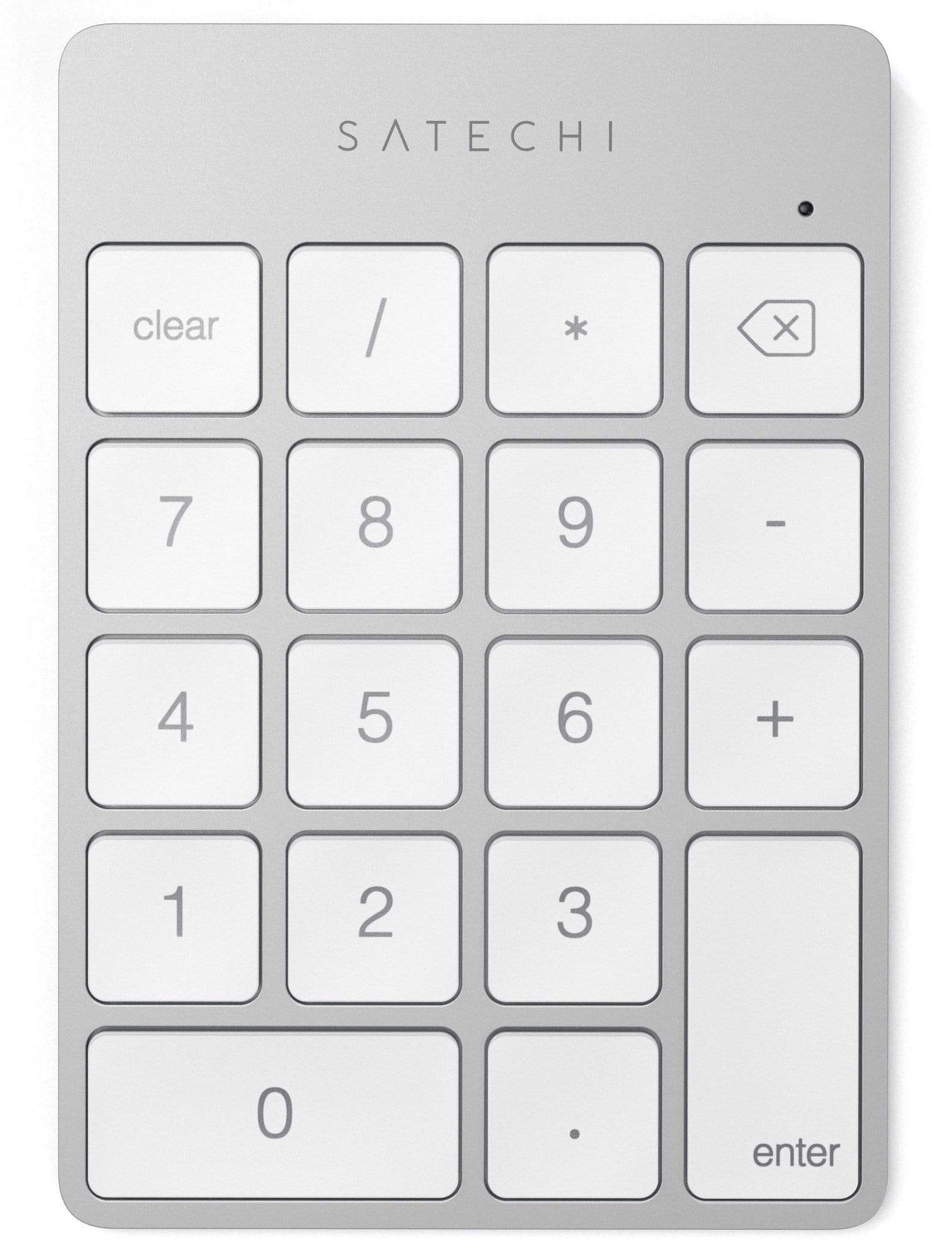 Satechi Slim Aluminum Bluetooth Keypad met USB-C zilver