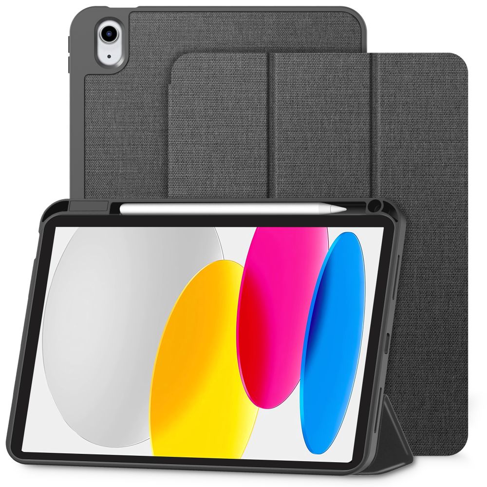 TechProtection Canvas Pen iPad 2025 hoesje grijs