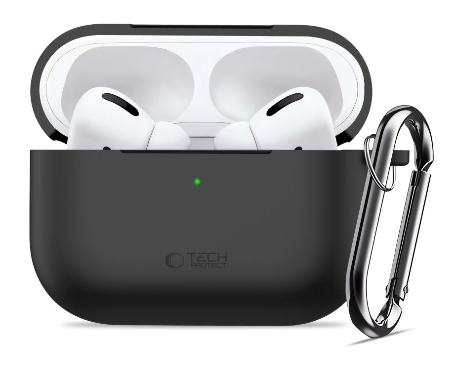 TechProtection Silicone AirPods Pro 3 hoesje zwart