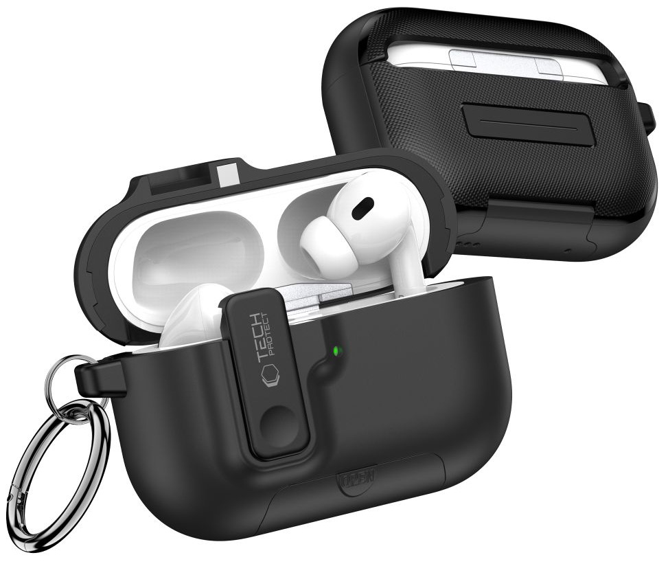 TechProtection Slim AirPods Pro 3 hoesje zwart