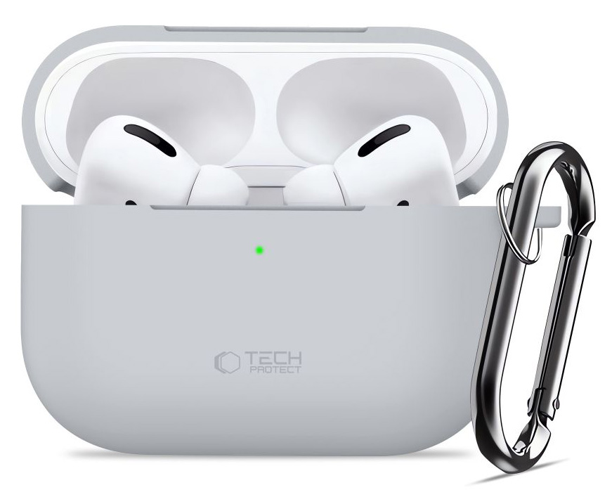 TechProtection Silicone AirPods Pro 3 hoesje grijs