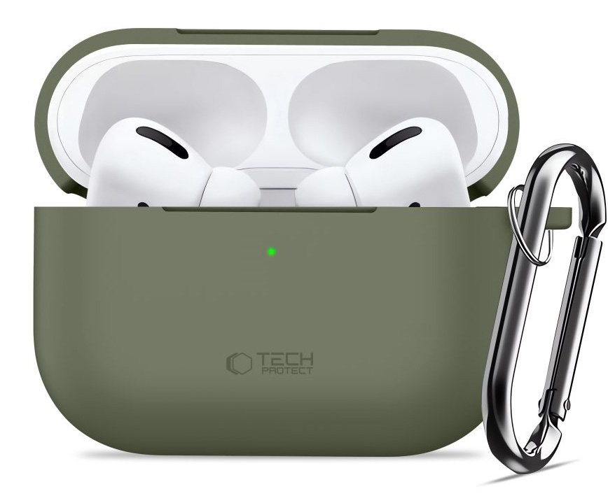 TechProtection Silicone AirPods Pro 3 hoesje groen