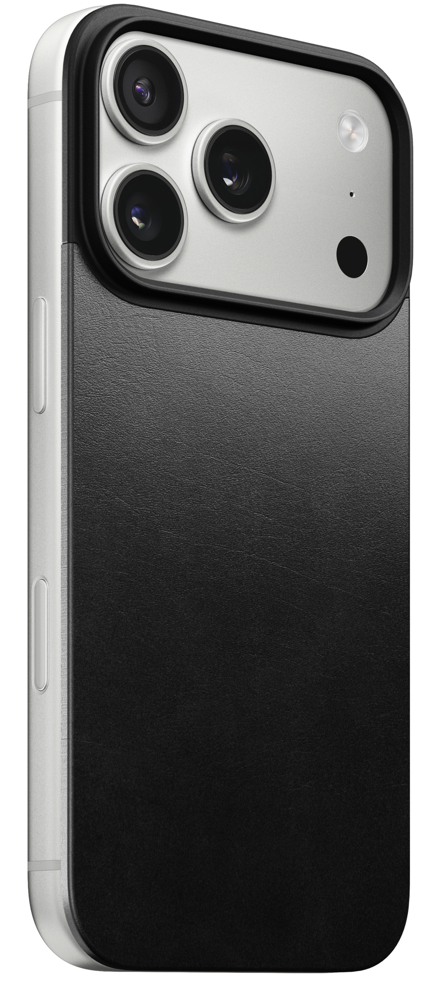 Nomad Magnetic Leather Back iPhone 17 Pro hoesje zwart