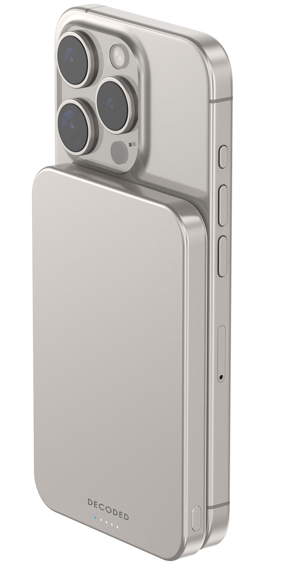 Decoded MagSafe powerbank met 5000 mAh titanium