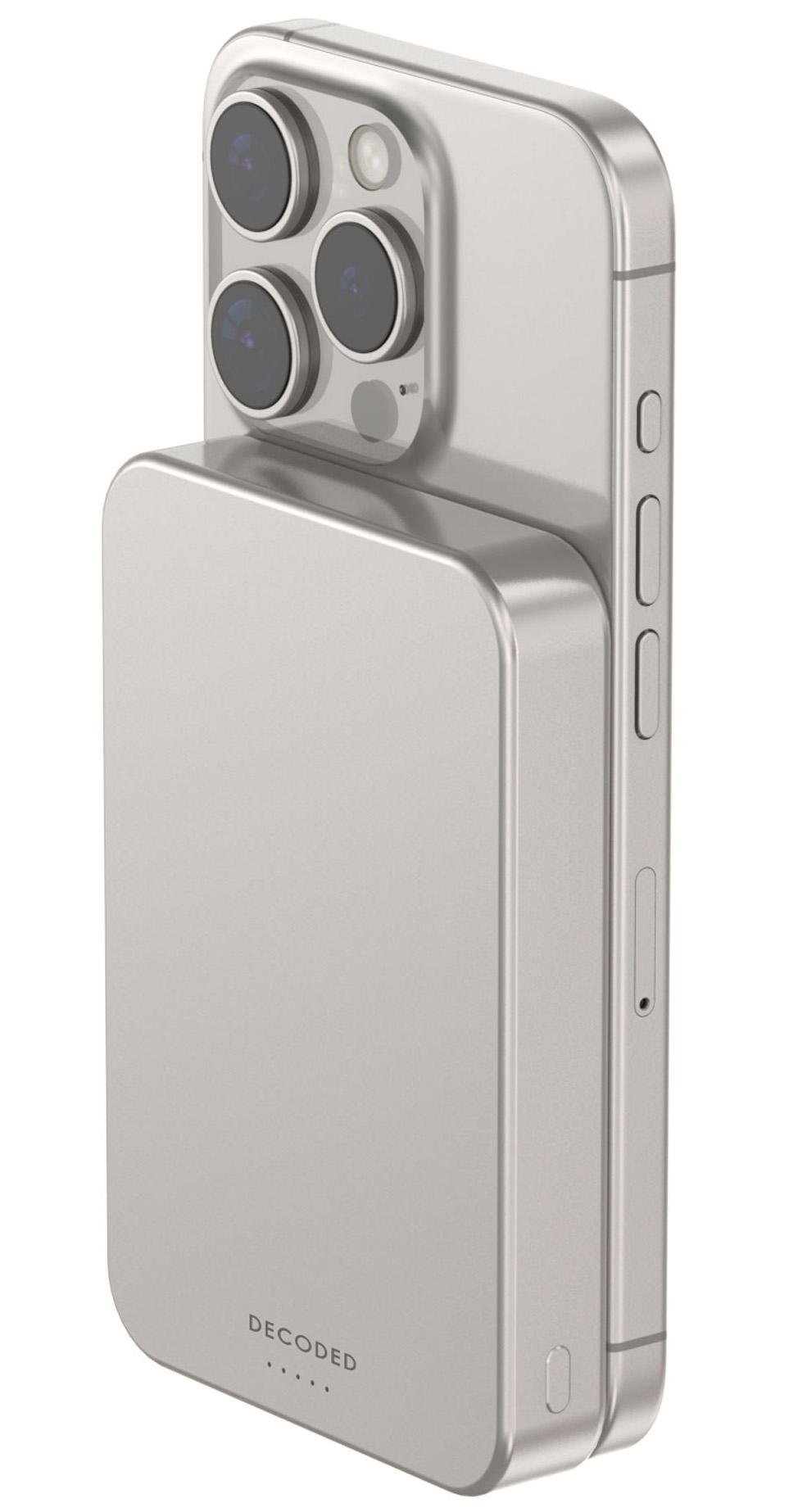 Decoded MagSafe powerbank met 10000 mAh titanium