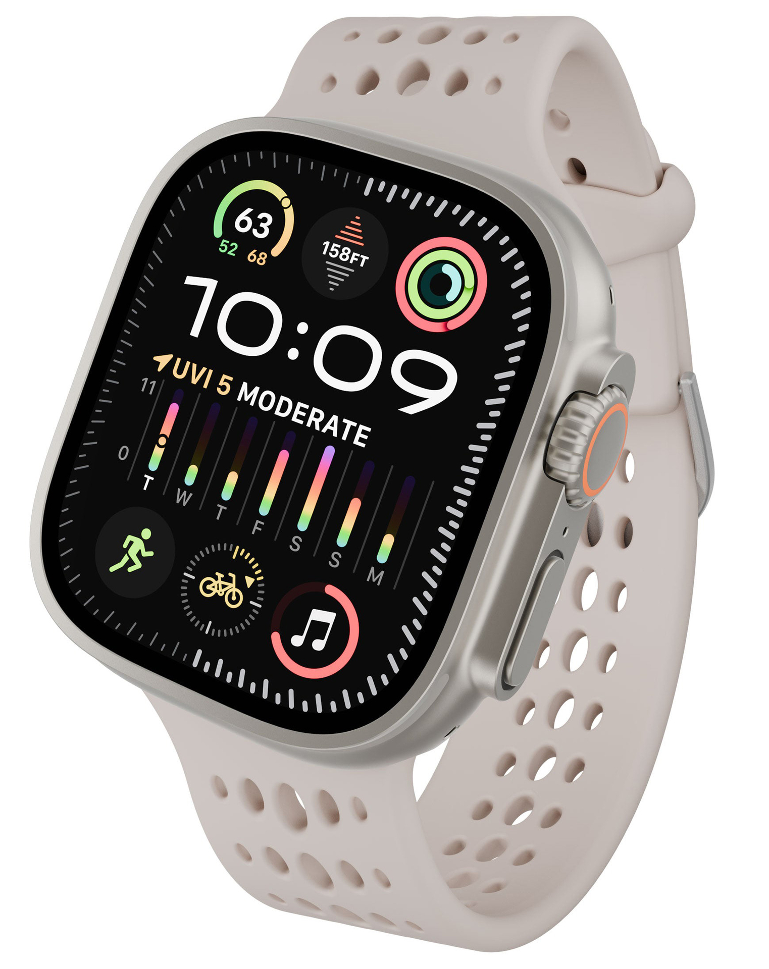 Decoded Ares O Apple Watch 42 / 41 / 40  mm bandje clay