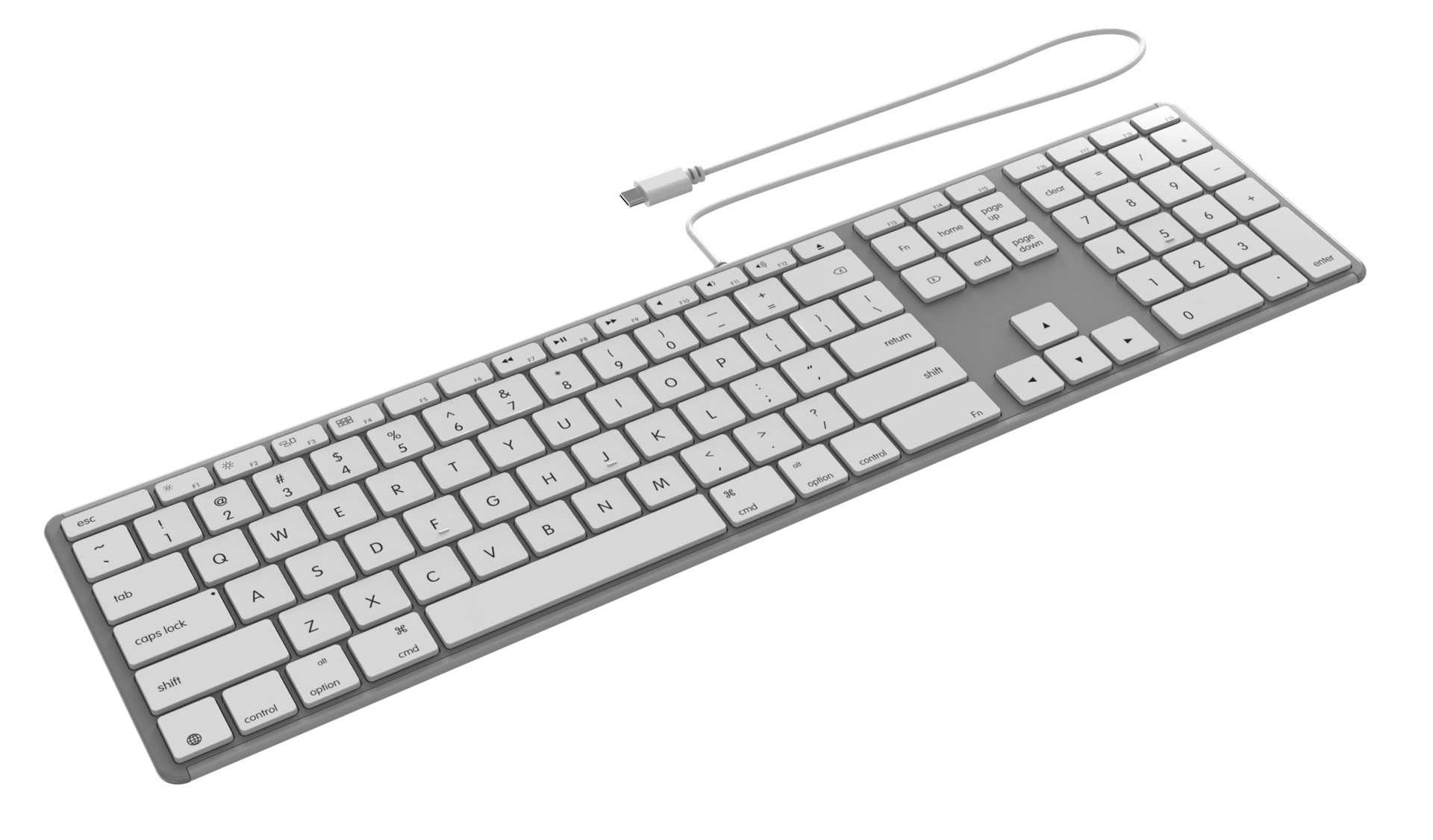 ZAGG USB-C bedraad toetsenbord wit