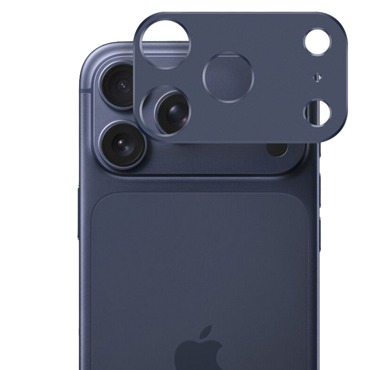 TechProtection iPhone 17 Pro Max aluminium camera beschermer blauw