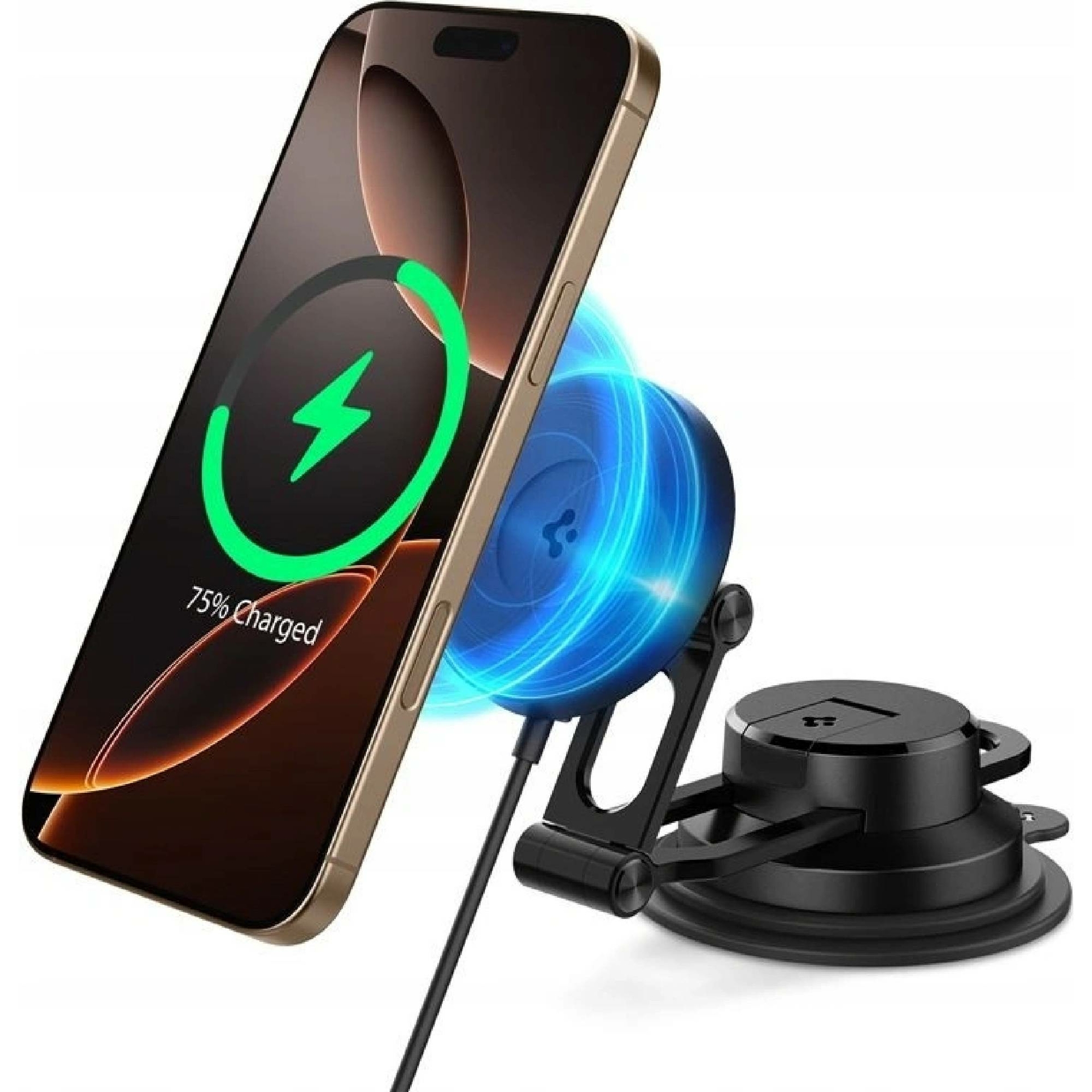 Spigen OneTap Pro 4 MagSafe autohouder en oplader voor dashboard / voorruit