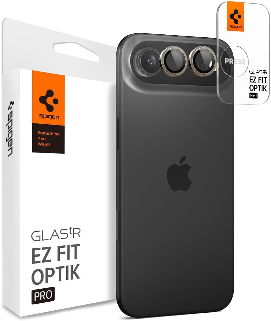 Spigen Optik EZ Fit iPhone Air camera beschermer 2 pack goud