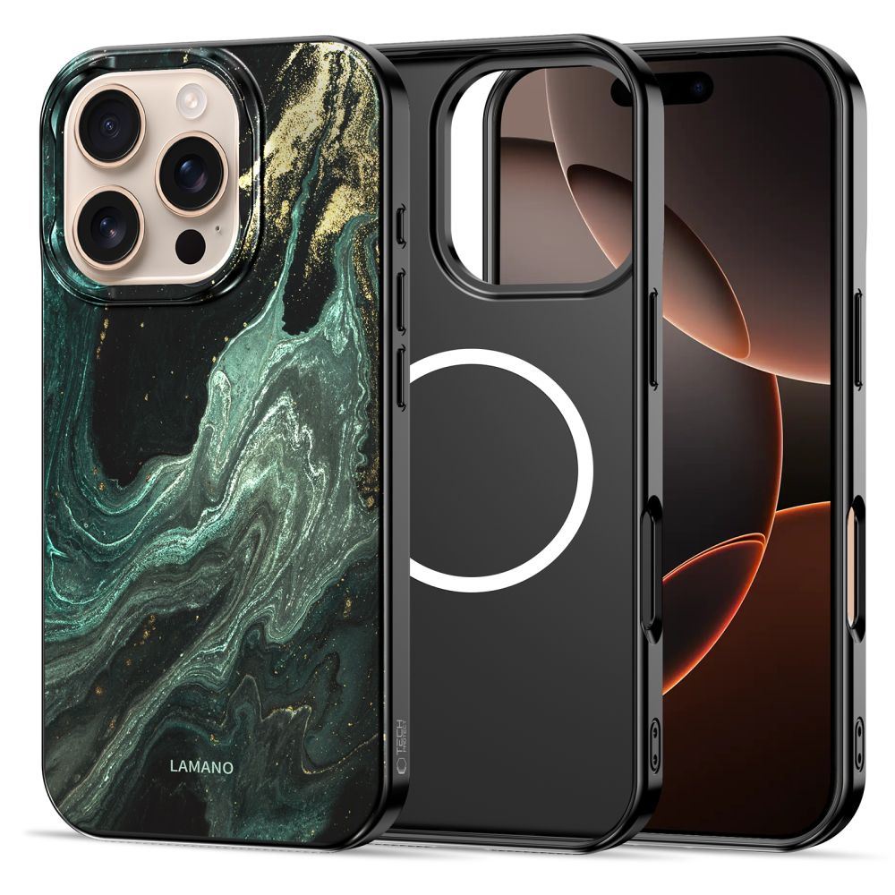 TechProtection MagSafe iPhone 16 Pro Max hoesje verde aura