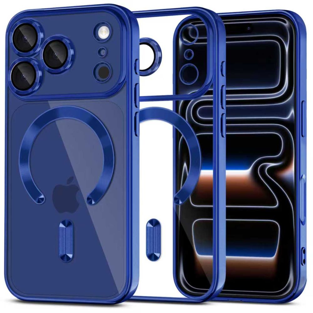 TechProtection MagFlex iPhone 17 Pro Max hoesje blauw
