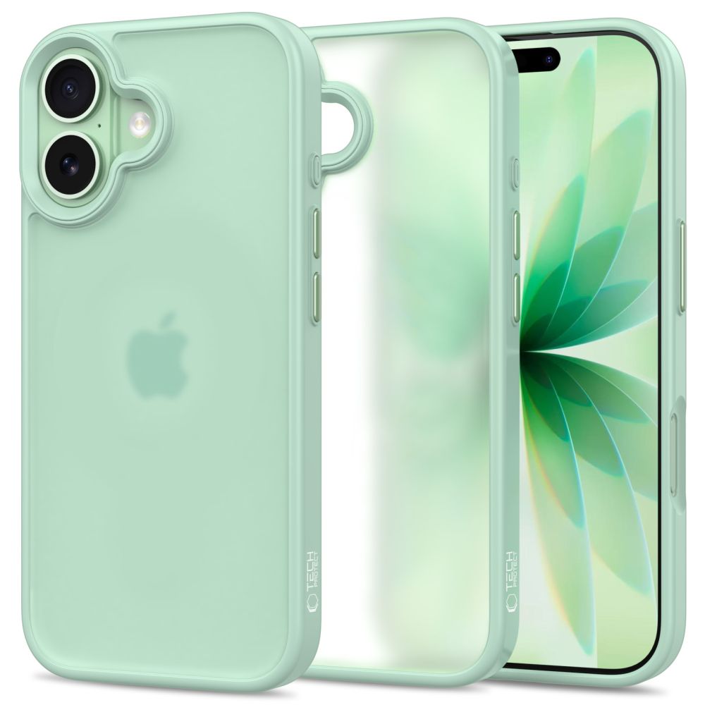 TechProtection mat iPhone 17 hoesje sage groen