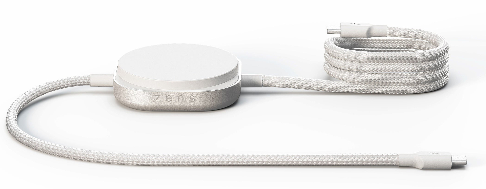 ZENS Charging Cable Pro 2 USB-C kabel met MagSafe oplader wit
