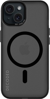 Decoded transparante MagSafe iPhone 15 hoesje zwart